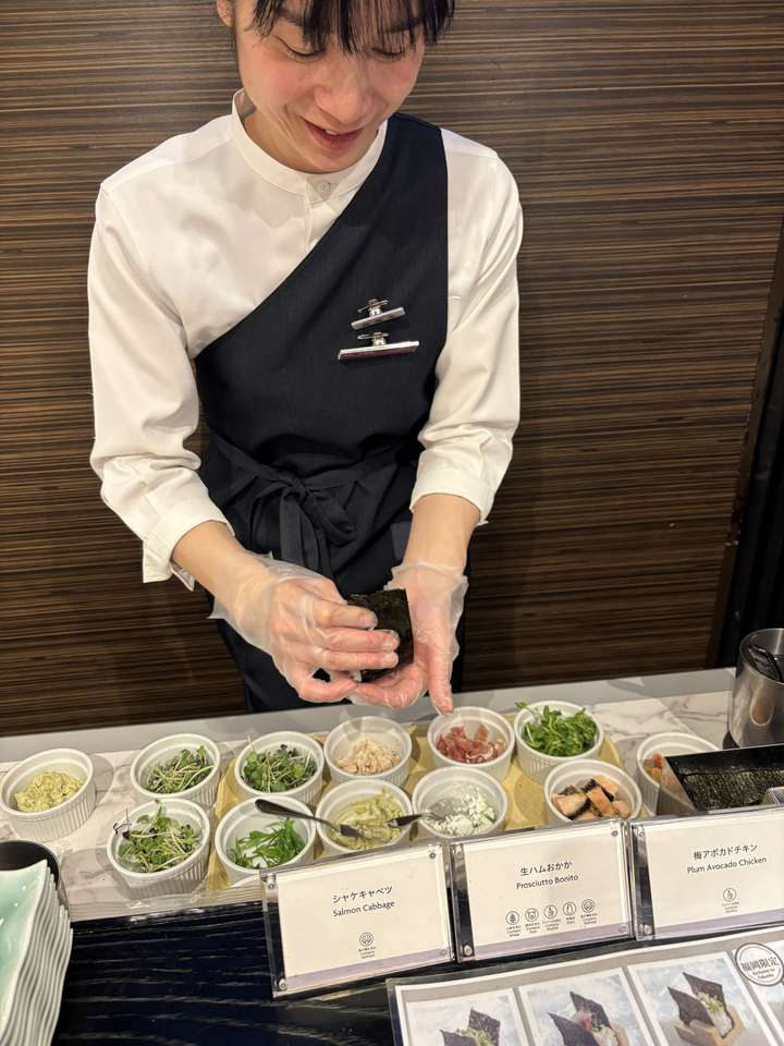 One last Japanese breakfast for Jo in Fukuoka